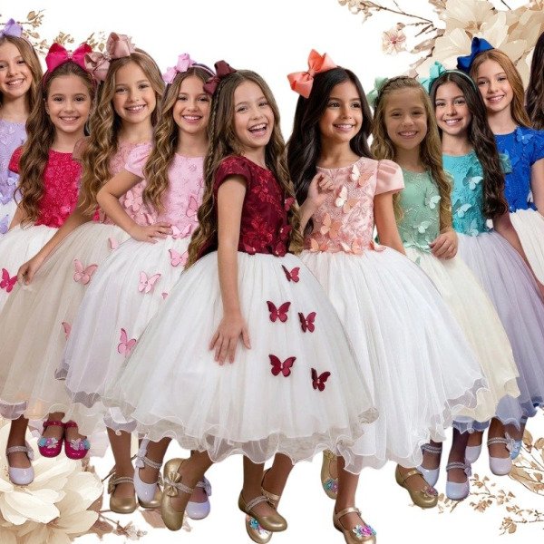 Vestido Juvenil – Midi Vila Lele Sabrina