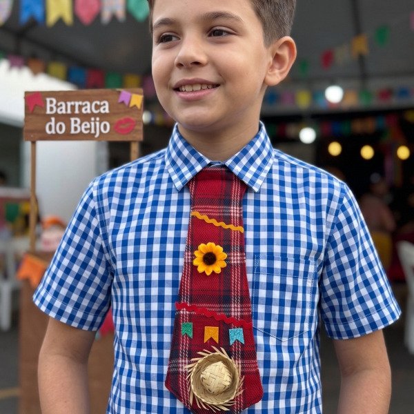 Gravata Junina Belli Benicio Vermelho